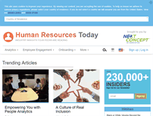 Tablet Screenshot of humanresourcestoday.com